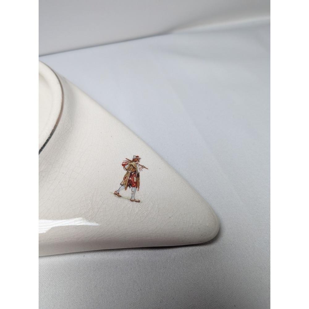 1912 Antique Underwood High Chair Plate "This‎ Is the House That Jack Built" - Picture 5 of 6